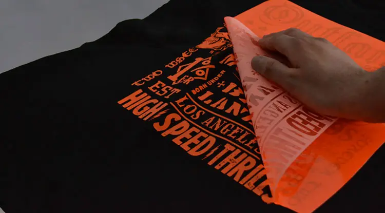 Vinyl Peel on Shirt Header
