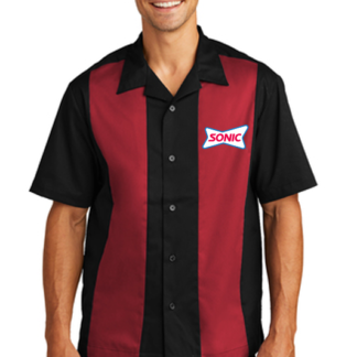 red blk shirt