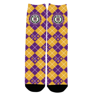 OFF PURPLE GOLD SOCKS P