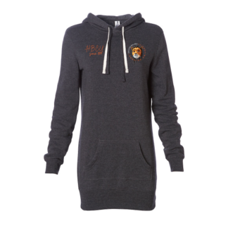 Dark Grey LU Lion Girl Hoodie Dress
