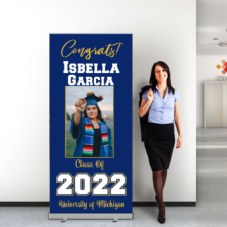 graduation retracable banner